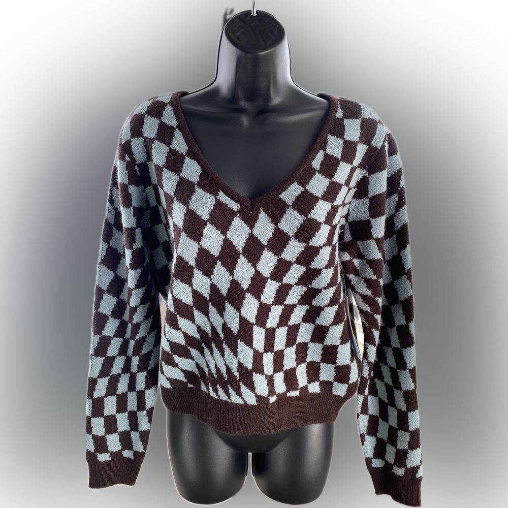 Women’s Checkered Cardigan